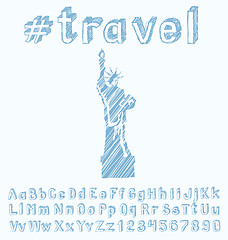 Image showing Travel concept with monument