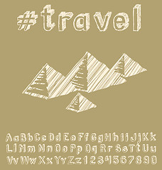 Image showing Travel concept with monument