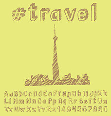 Image showing Travel concept with monument