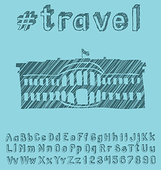 Image showing Travel concept with monument