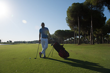 Image showing golf player portrait