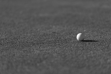 Image showing golf ball on grass