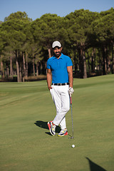 Image showing golf player portrait at course