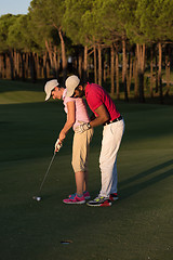 Image showing golf instructions