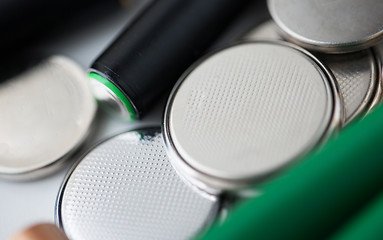 Image showing close up of alkaline batteries
