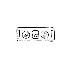 Image showing DJ console sketch icon.