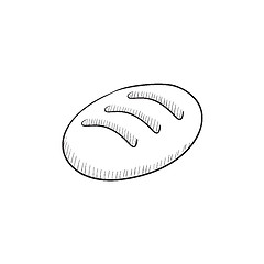 Image showing Loaf sketch icon.