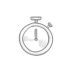 Image showing Stopwatch sketch icon.