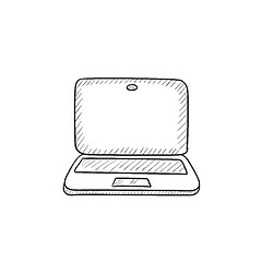 Image showing Laptop sketch icon.