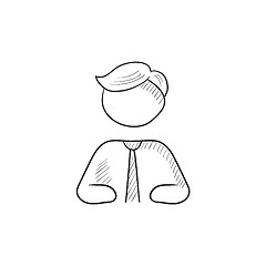 Image showing Businessman sketch icon.