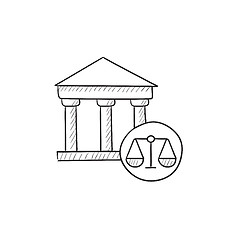 Image showing Court sketch icon.