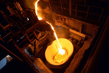 Image showing Steel plant for the production of iron 