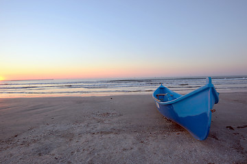 Image showing Sunrise on beach