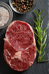 Image showing Fresh raw steak 