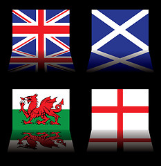 Image showing great britain flags