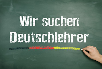 Image showing We are looking for German teachers