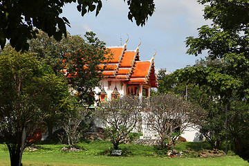 Image showing Buddhist temple in forest