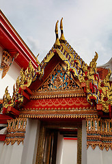 Image showing part of Buddhist temple gable