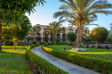 Image showing pathway in Hurgarda resort, Egypt