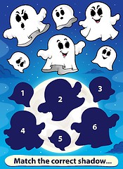 Image showing Shadow match game with ghosts 1