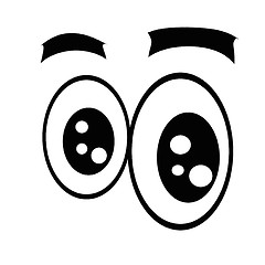 Image showing Cartoon eyes.