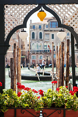 Image showing Venice canal scene in Italy