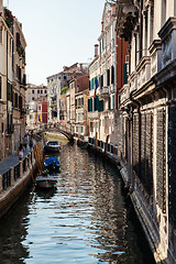 Image showing Venice canal scene in Italy