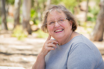 Image showing Happy Content Senior Woman Portrait