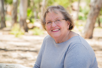 Image showing Happy Content Senior Woman Portrait