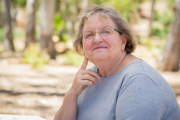 Image showing Happy Content Senior Woman Portrait