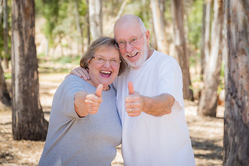 Image showing Happy Senior Couple With Thumbs Up