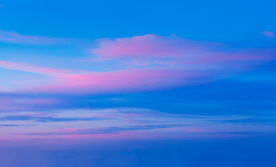 Image showing Sunset sky with dramatic clouds