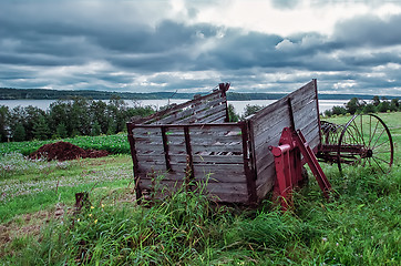 Image showing Vintage Hay Rakes