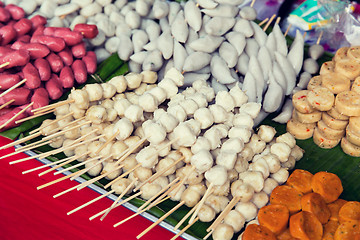 Image showing different snacks at street market