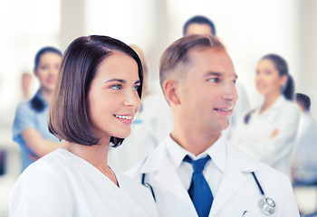 Image showing two doctors with stethoscopes