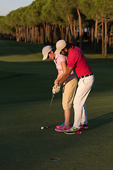 Image showing golf instructions