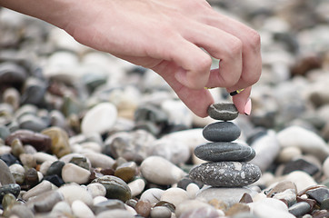 Image showing balancing stones