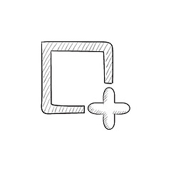 Image showing Add file sketch icon.