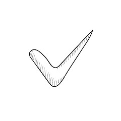 Image showing Tick sketch icon.