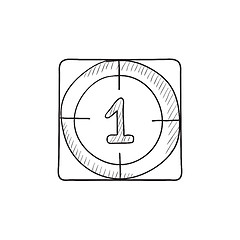 Image showing Countdown sketch icon.