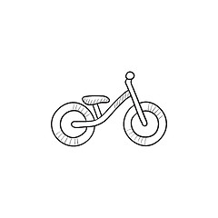 Image showing Child bike sketch icon.