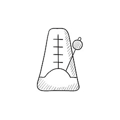 Image showing Metronome sketch icon.
