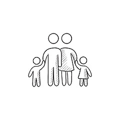 Image showing Family sketch icon.