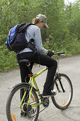 Image showing Bicycling