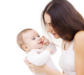 Image showing happy mother with baby