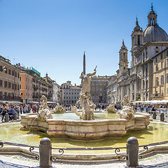 Image showing Piazza Navona in a sunny day