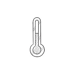 Image showing Thermometer sketch icon.