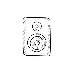 Image showing MP3 player sketch icon.