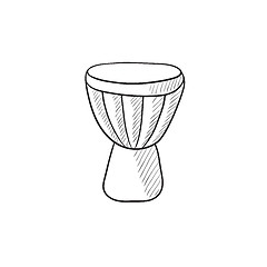 Image showing Timpani sketch icon.