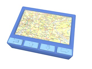 Image showing blue gps device